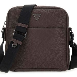 GUESS Torino Double Zip XBody With Vertical Zip Crossbody Bag Black New